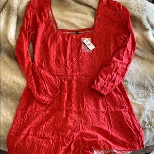 Express red romper
